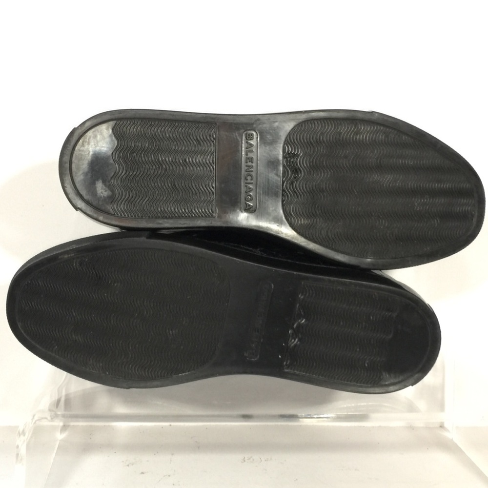 Balenciaga Craquelé High Top Patent Leather Sneakers 37 6.5 Crackled Designer - Picture 8 of 8